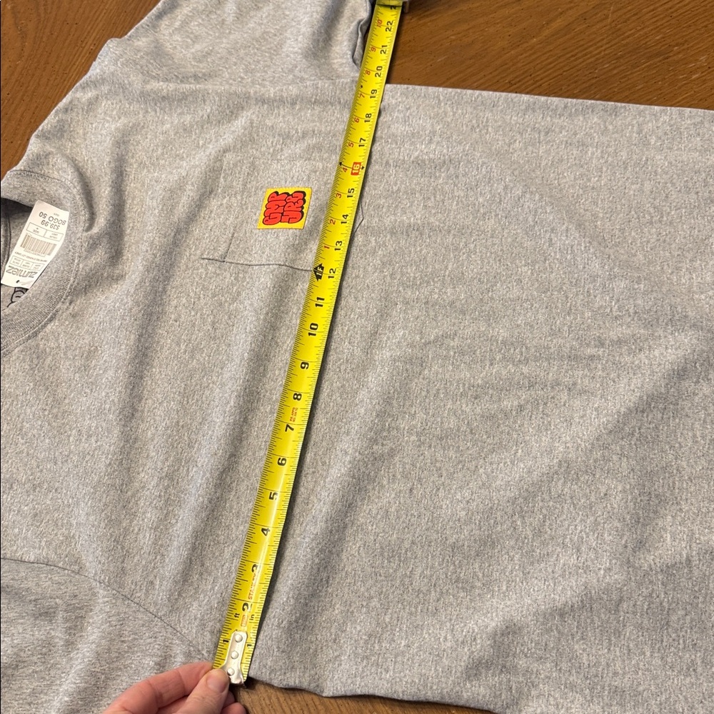 Empyre Mens Size M Pullover T-Shirt Hammer Time Long Sleeve Pocket Gray NWT - Picture 7 of 9